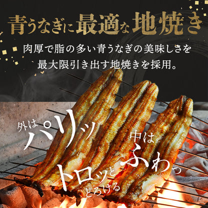 《10％OFF★さらに新ギフト箱無料！》国産 青うなぎ 特大長焼き（160g×1）選べる1～3尾